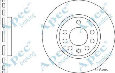 Тормозной диск APEC braking DSK2508