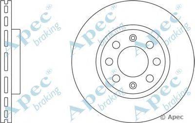 Тормозной диск APEC braking DSK2509
