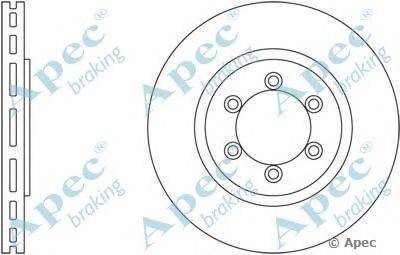 Тормозной диск APEC braking DSK2512