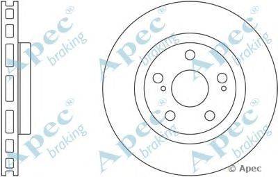 Тормозной диск APEC braking DSK2514