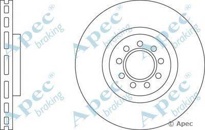 Тормозной диск APEC braking DSK2534