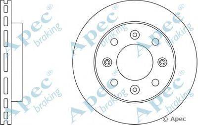 Тормозной диск APEC braking DSK2549