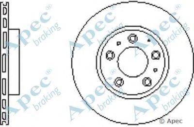 Тормозной диск APEC braking DSK2586