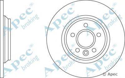 Тормозной диск APEC braking DSK2621