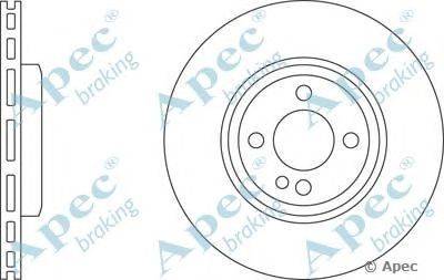 Тормозной диск APEC braking DSK2626