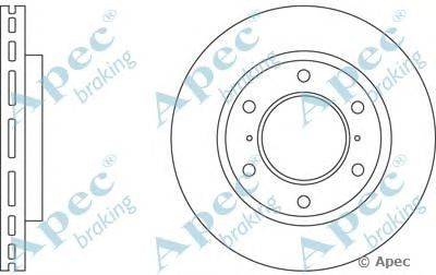 Тормозной диск APEC braking DSK2627