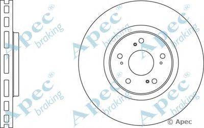 Тормозной диск APEC braking DSK2650