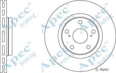 Тормозной диск APEC braking DSK2654