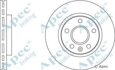 Тормозной диск APEC braking DSK2674