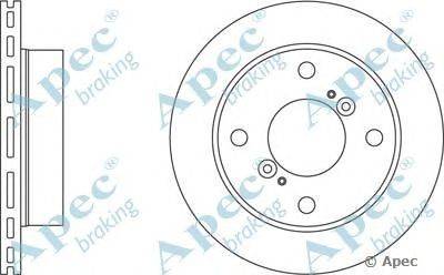 Тормозной диск APEC braking DSK268
