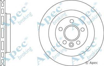 Тормозной диск APEC braking DSK2702