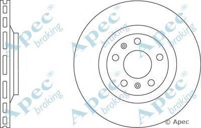 Тормозной диск APEC braking DSK2733