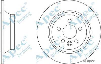 Тормозной диск APEC braking DSK2737