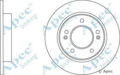 Тормозной диск APEC braking DSK2765