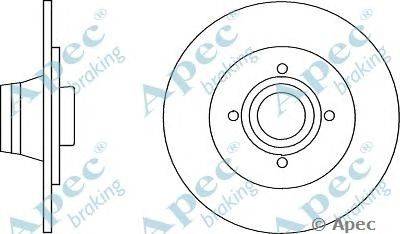 Тормозной диск APEC braking DSK2826