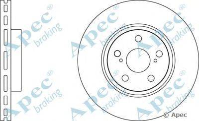 Тормозной диск APEC braking DSK323