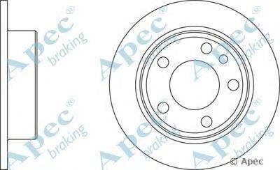 Тормозной диск APEC braking DSK349