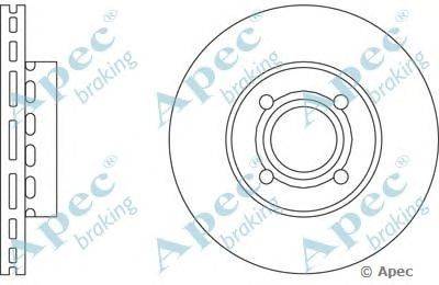 Тормозной диск APEC braking DSK517