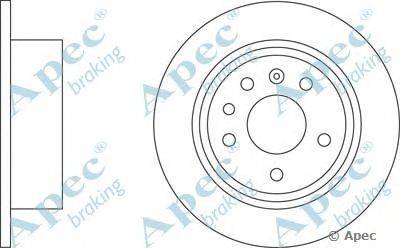 Тормозной диск APEC braking DSK523