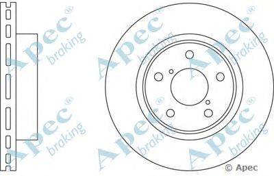 Тормозной диск APEC braking DSK543
