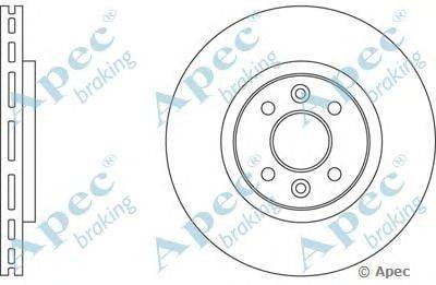 Тормозной диск APEC braking DSK563