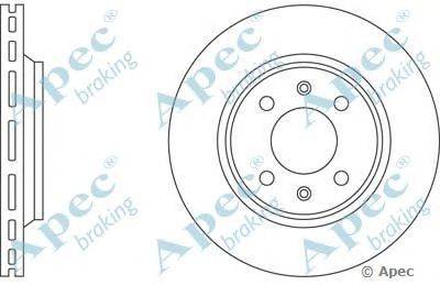 Тормозной диск APEC braking DSK564
