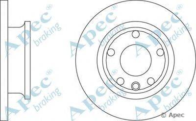 Тормозной диск APEC braking DSK591