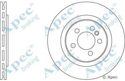 Тормозной диск APEC braking DSK596