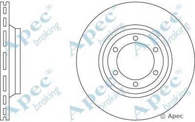 Тормозной диск APEC braking DSK597