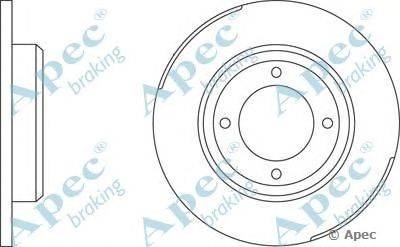 Тормозной диск APEC braking DSK598