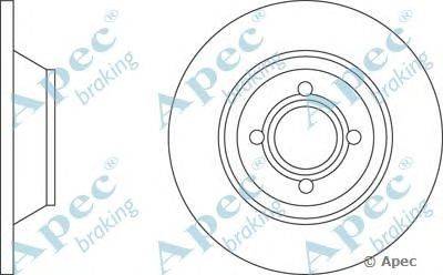Тормозной диск APEC braking DSK630