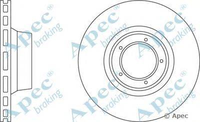 Тормозной диск APEC braking DSK672