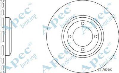 Тормозной диск APEC braking DSK675