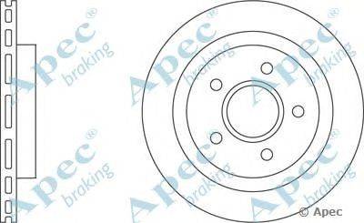 Тормозной диск APEC braking DSK676