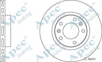 Тормозной диск APEC braking DSK728