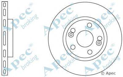 Тормозной диск APEC braking DSK834