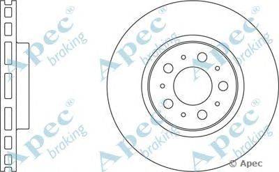Тормозной диск APEC braking DSK974
