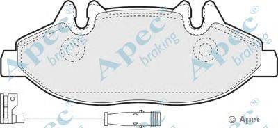 Комплект тормозных колодок, дисковый тормоз APEC braking PAD1401
