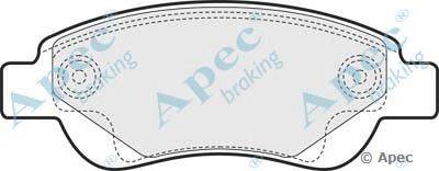 Комплект тормозных колодок, дисковый тормоз APEC braking PAD1460