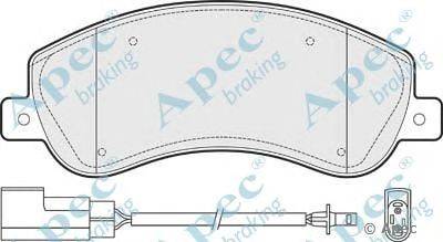Комплект тормозных колодок, дисковый тормоз APEC braking PAD1475