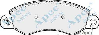 Комплект тормозных колодок, дисковый тормоз APEC braking PAD1479