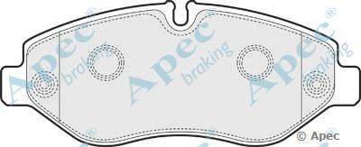 Комплект тормозных колодок, дисковый тормоз APEC braking PAD1597
