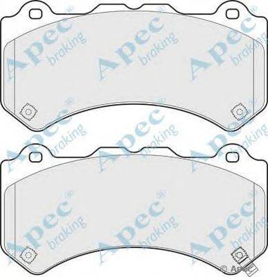 Комплект тормозных колодок, дисковый тормоз APEC braking PAD1743