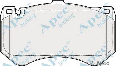 Комплект тормозных колодок, дисковый тормоз APEC braking PAD1820