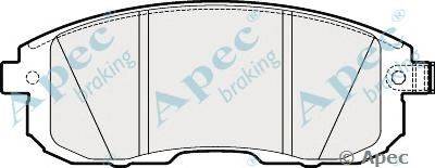 Комплект тормозных колодок, дисковый тормоз APEC braking PAD1832