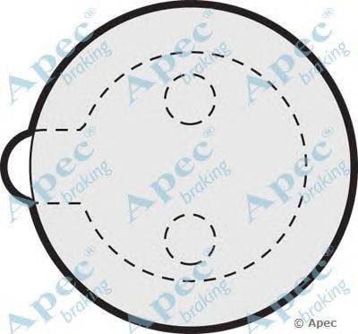 Комплект тормозных колодок, дисковый тормоз APEC braking PAD277