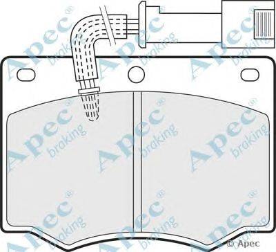Комплект тормозных колодок, дисковый тормоз APEC braking PAD529