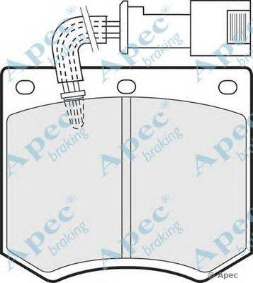 Комплект тормозных колодок, дисковый тормоз APEC braking PAD556