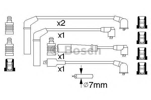 Комплект проводов зажигания BOSCH 0 986 356 943