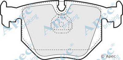 Комплект тормозных колодок, дисковый тормоз APEC braking PAD820